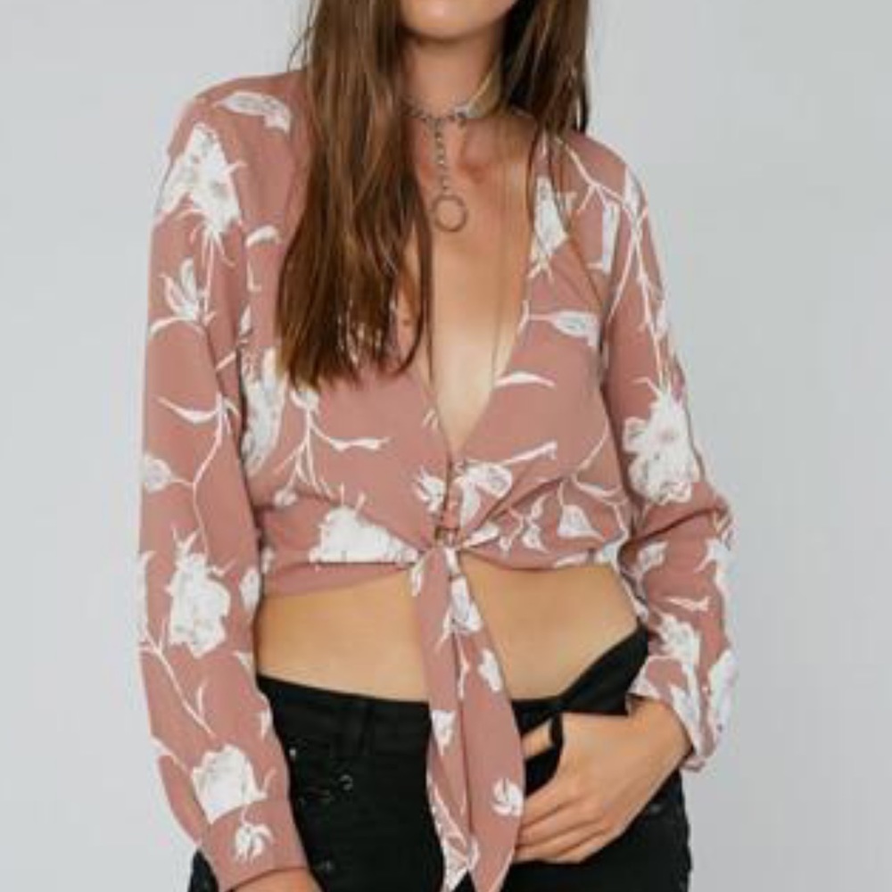 Riley Crop Top in Vintage Rose
